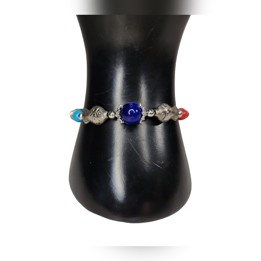 Tribal Fish Beaded Bracelet